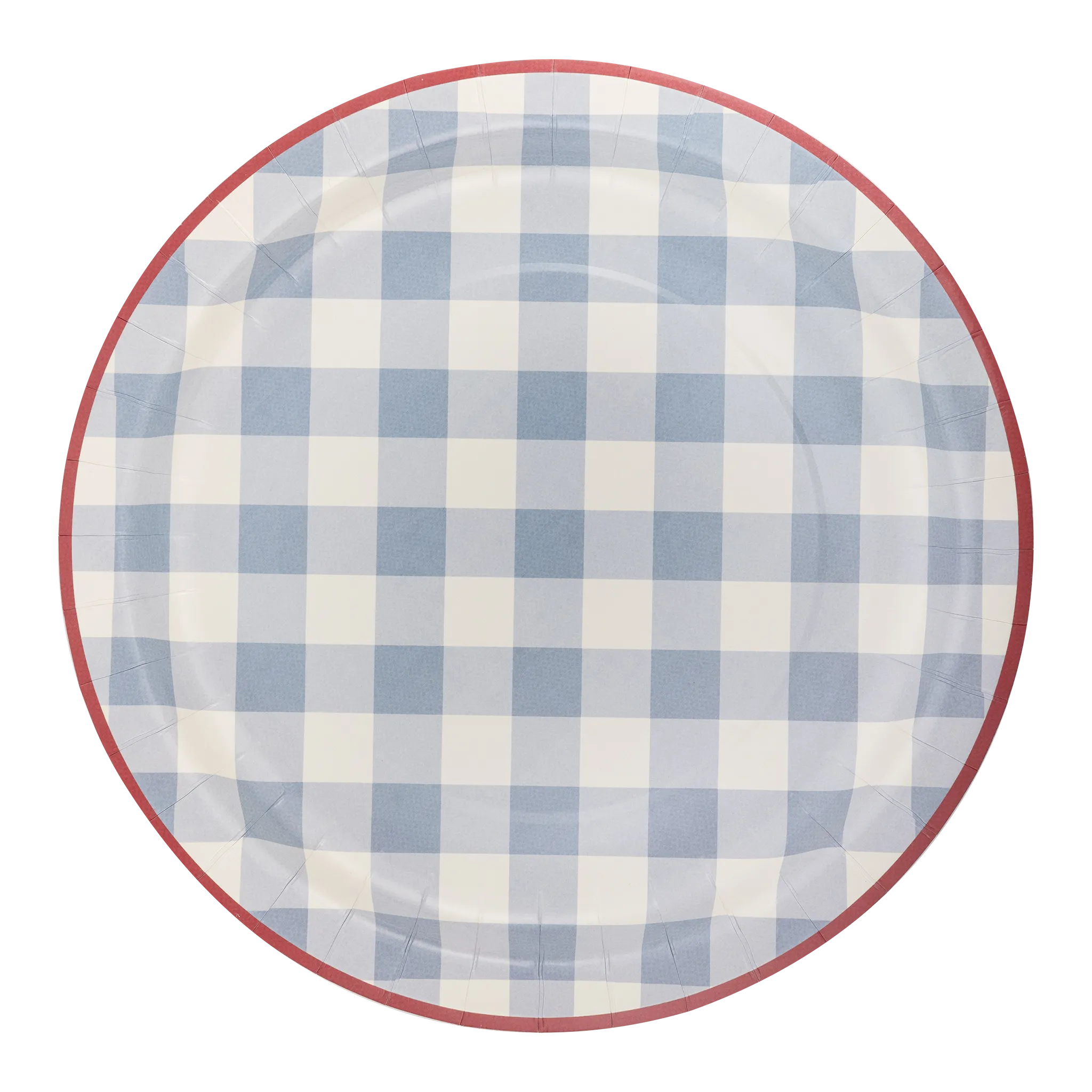 HAM1040 - Hamptons Chambray Gingham Paper Plate