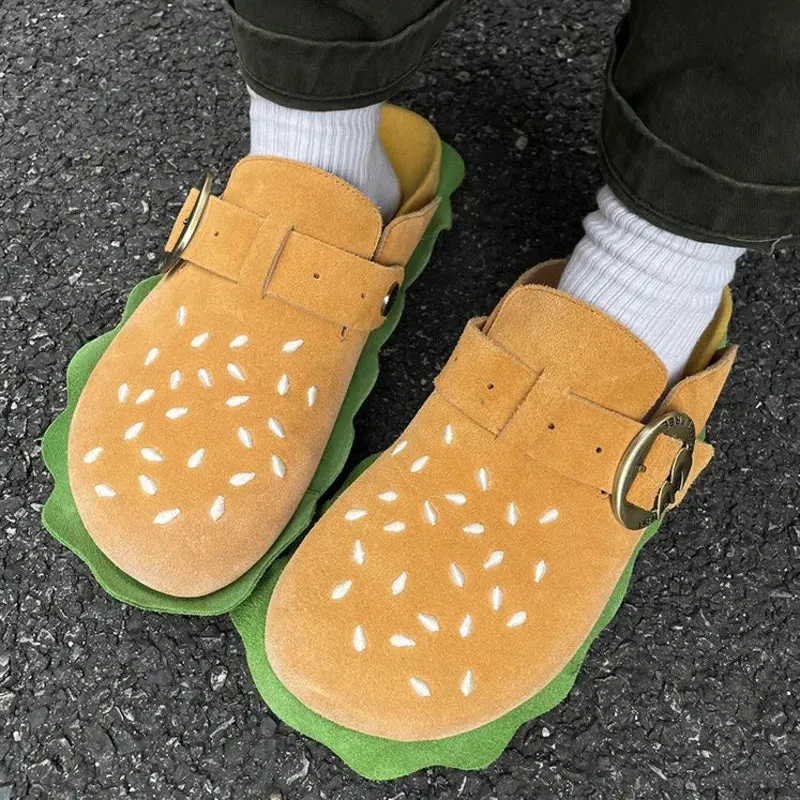 Hamburger Style Casual Beach Slippers