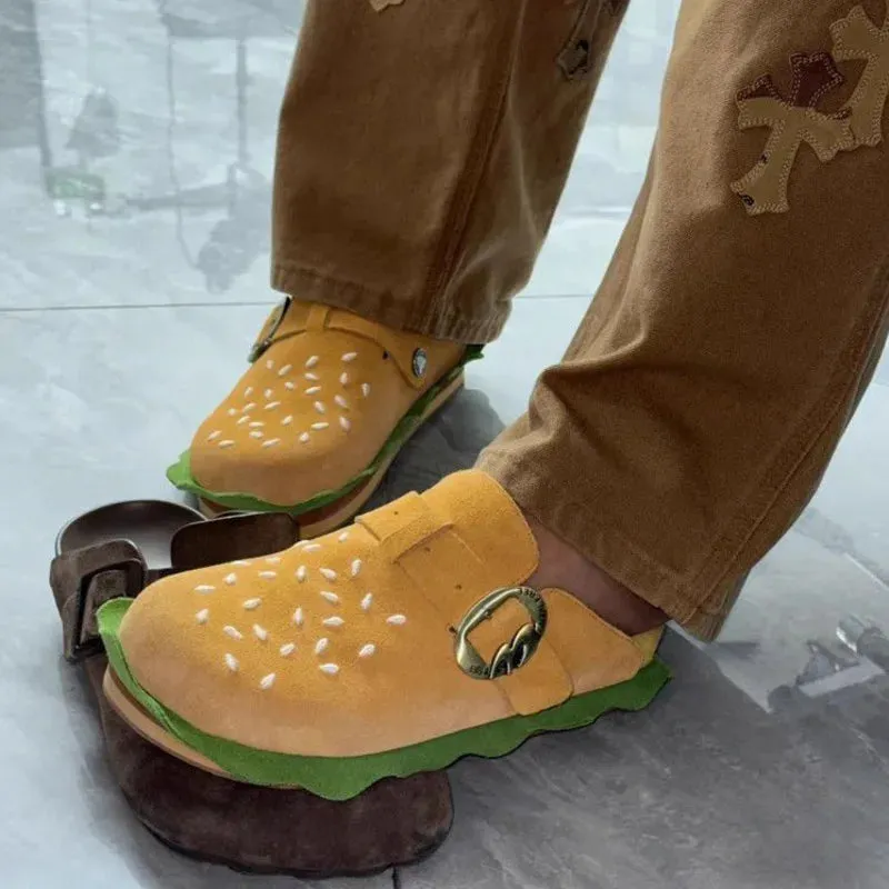 Hamburger Style Casual Beach Slippers