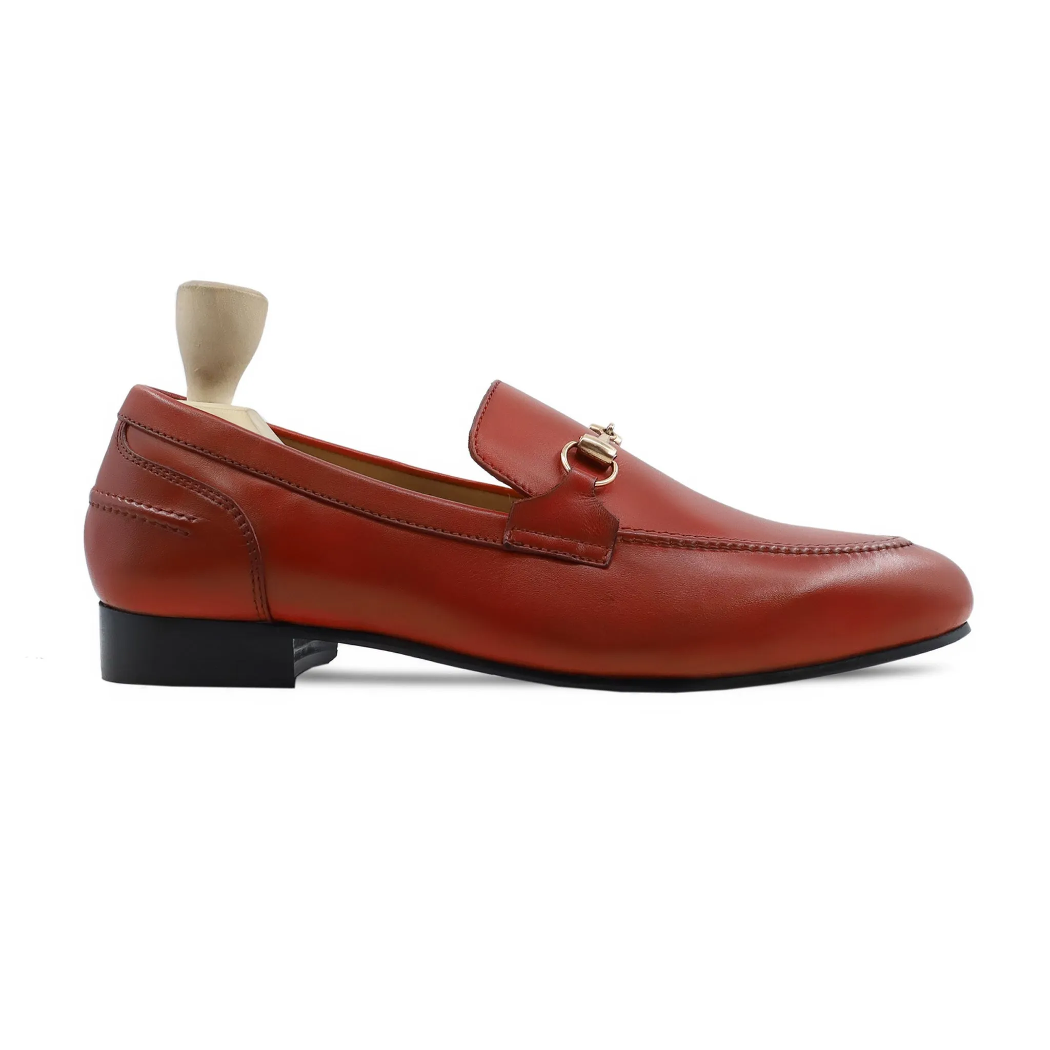 Hellebore - Men's Orange Tan Calf Leather Loafer