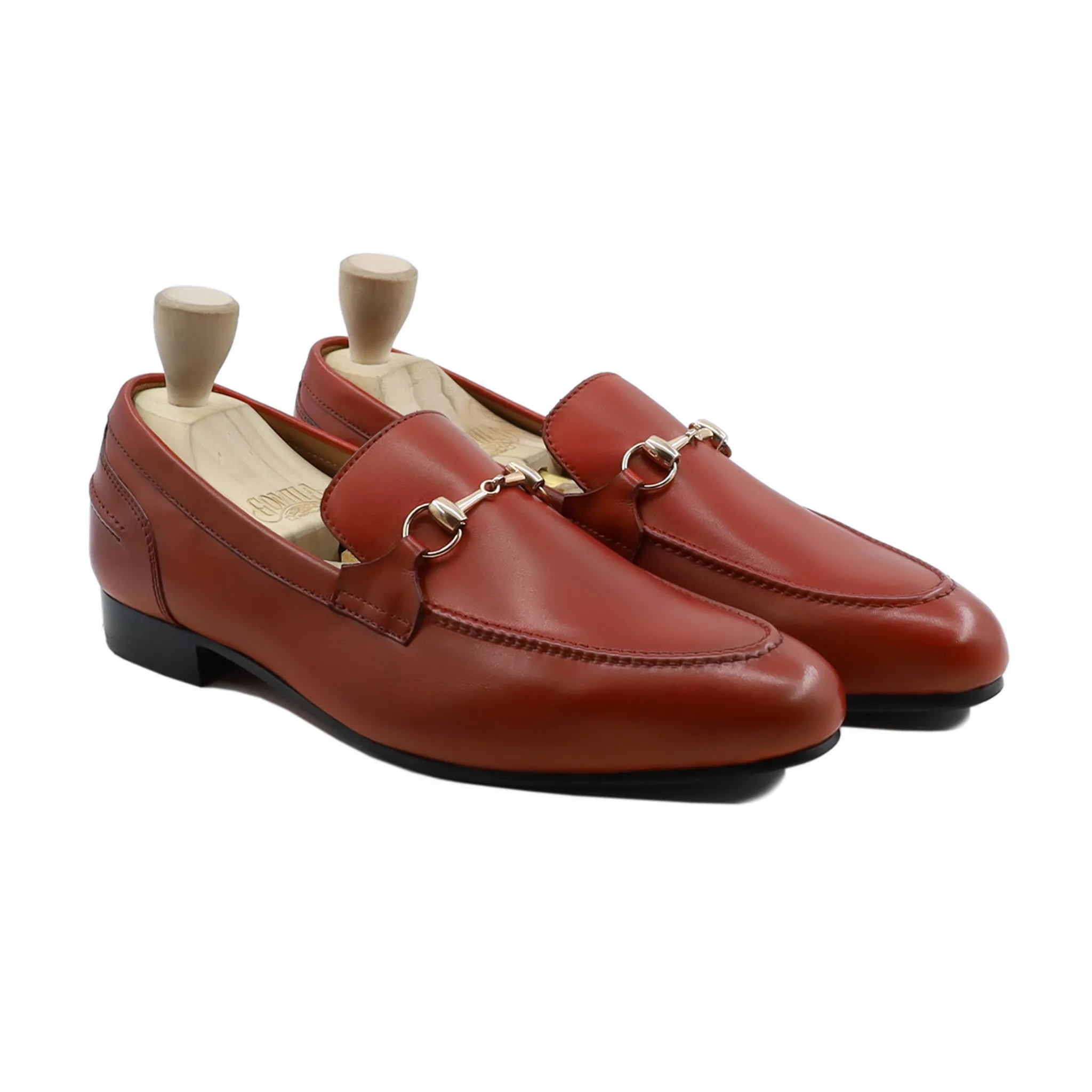 Hellebore - Men's Orange Tan Calf Leather Loafer