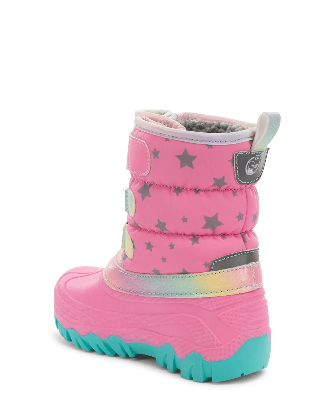 Kids Ascend Faux Fur Cold Weather Boot - Pink