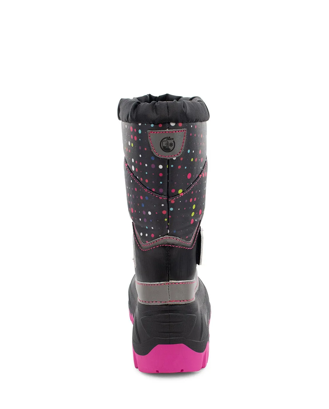 Kids Blizzard Youth Cold Weather Boot - Black/Pink