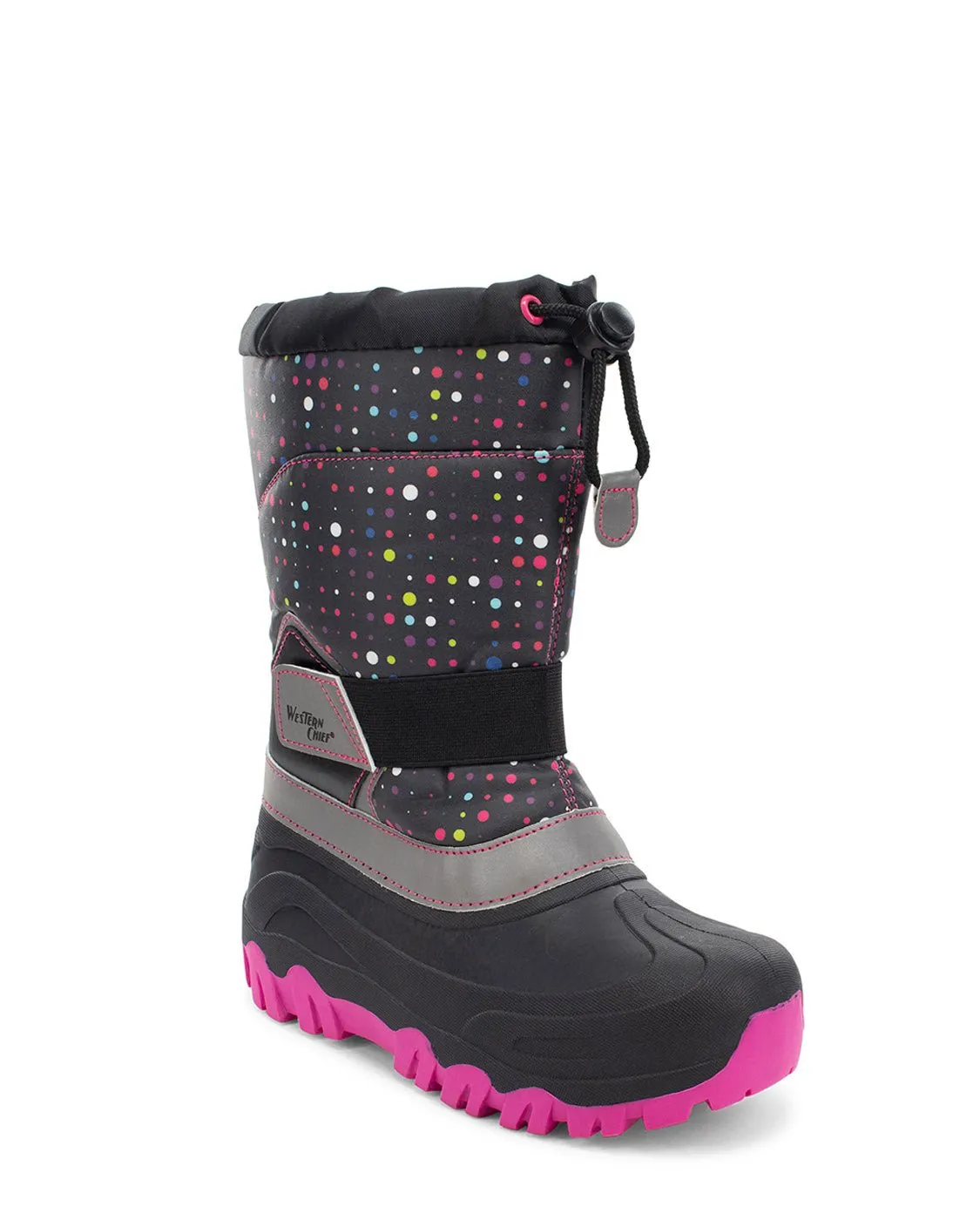 Kids Blizzard Youth Cold Weather Boot - Black/Pink