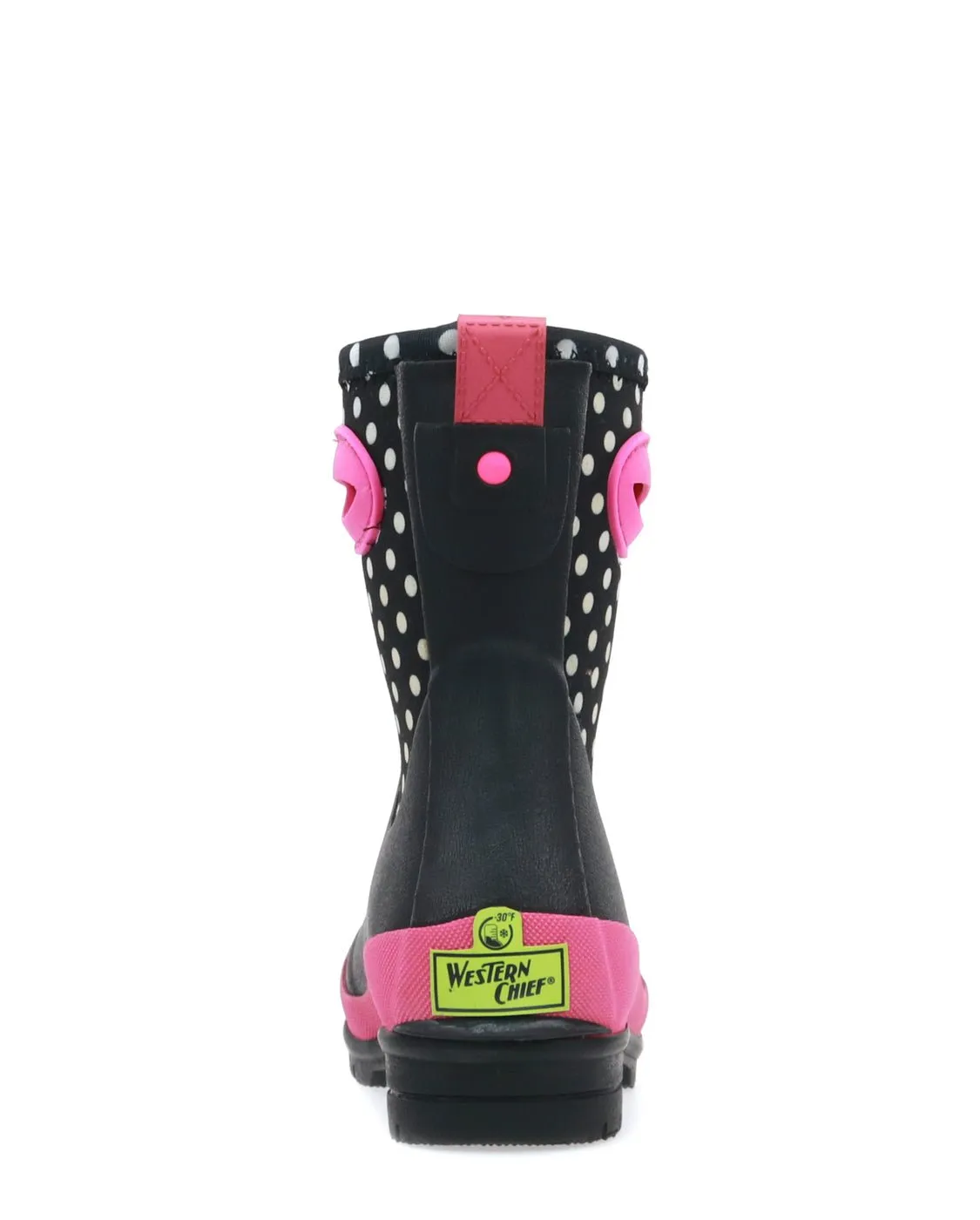 Kids Youth Chloe Dot Neoprene Cold Weather Boot - Black