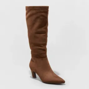 New - Women's Raye Tall Dress Boots - A New Day™ Dark Brown 11