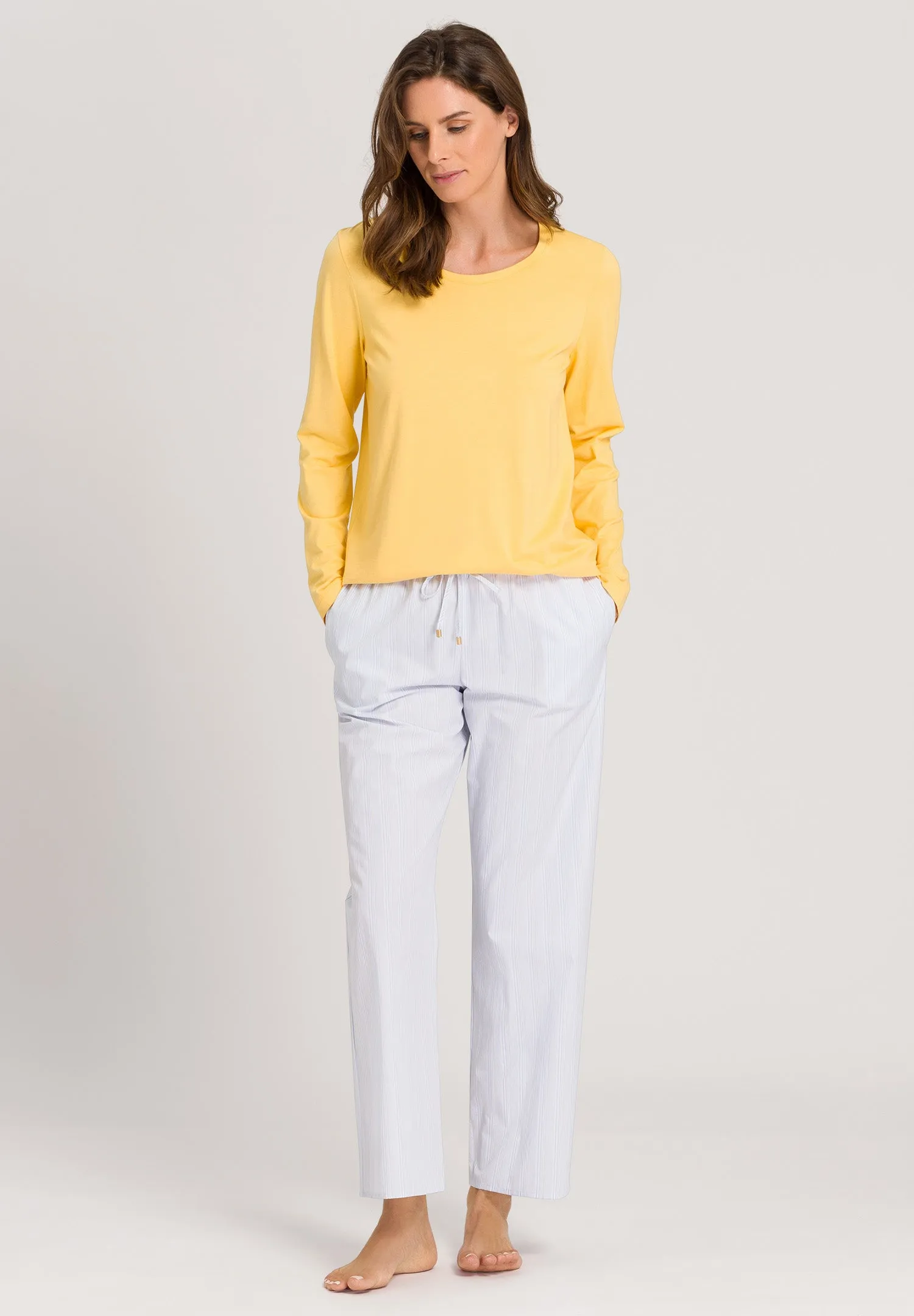 Sleep And Lounge Relaxed Round Neck Top | Sunshine 77844-1247