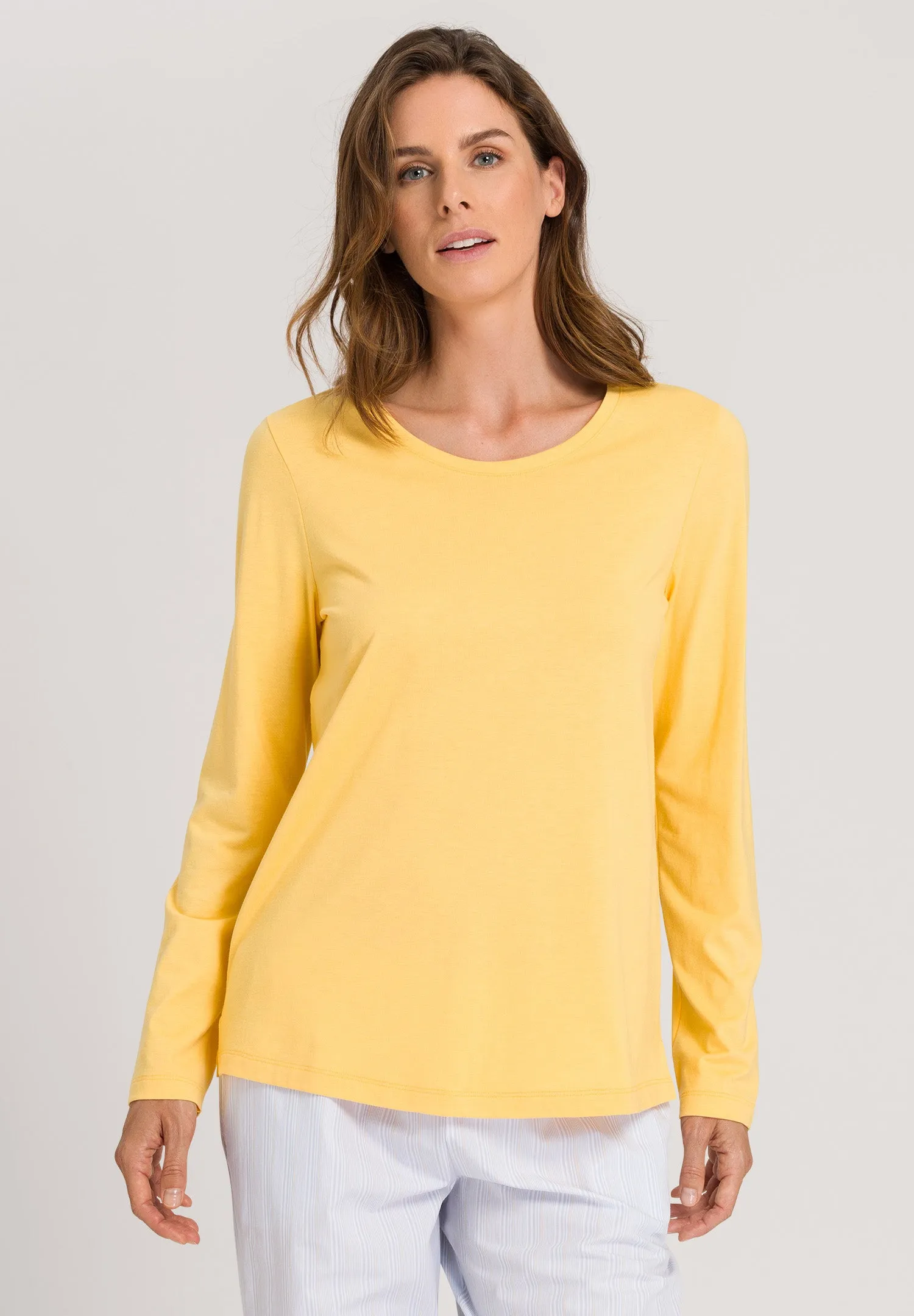 Sleep And Lounge Relaxed Round Neck Top | Sunshine 77844-1247