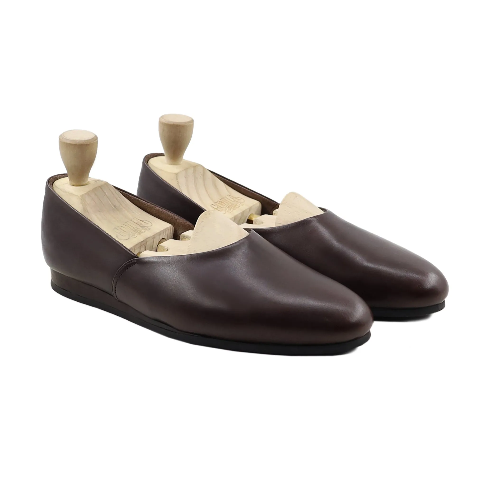 Taverna - Men's Dark Brown Calf Leather Loafer