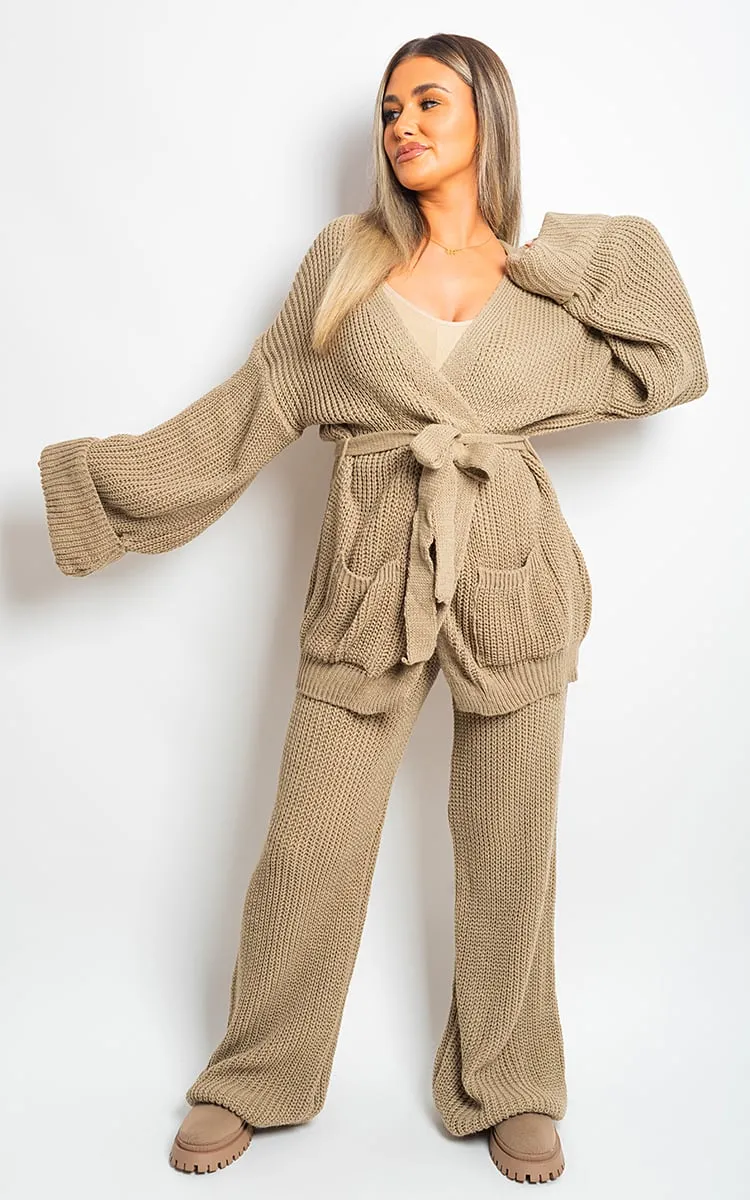 Thea Belted Pocket Knit Co-ord Set