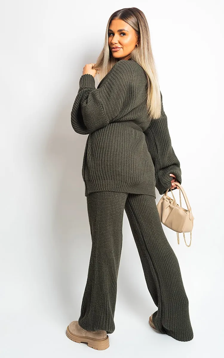 Thea Belted Pocket Knit Co-ord Set