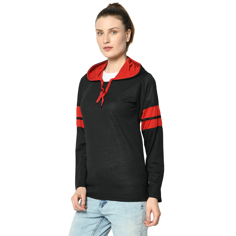 Vimal Jonney Black Color Full Sleeve Tshirt For Women