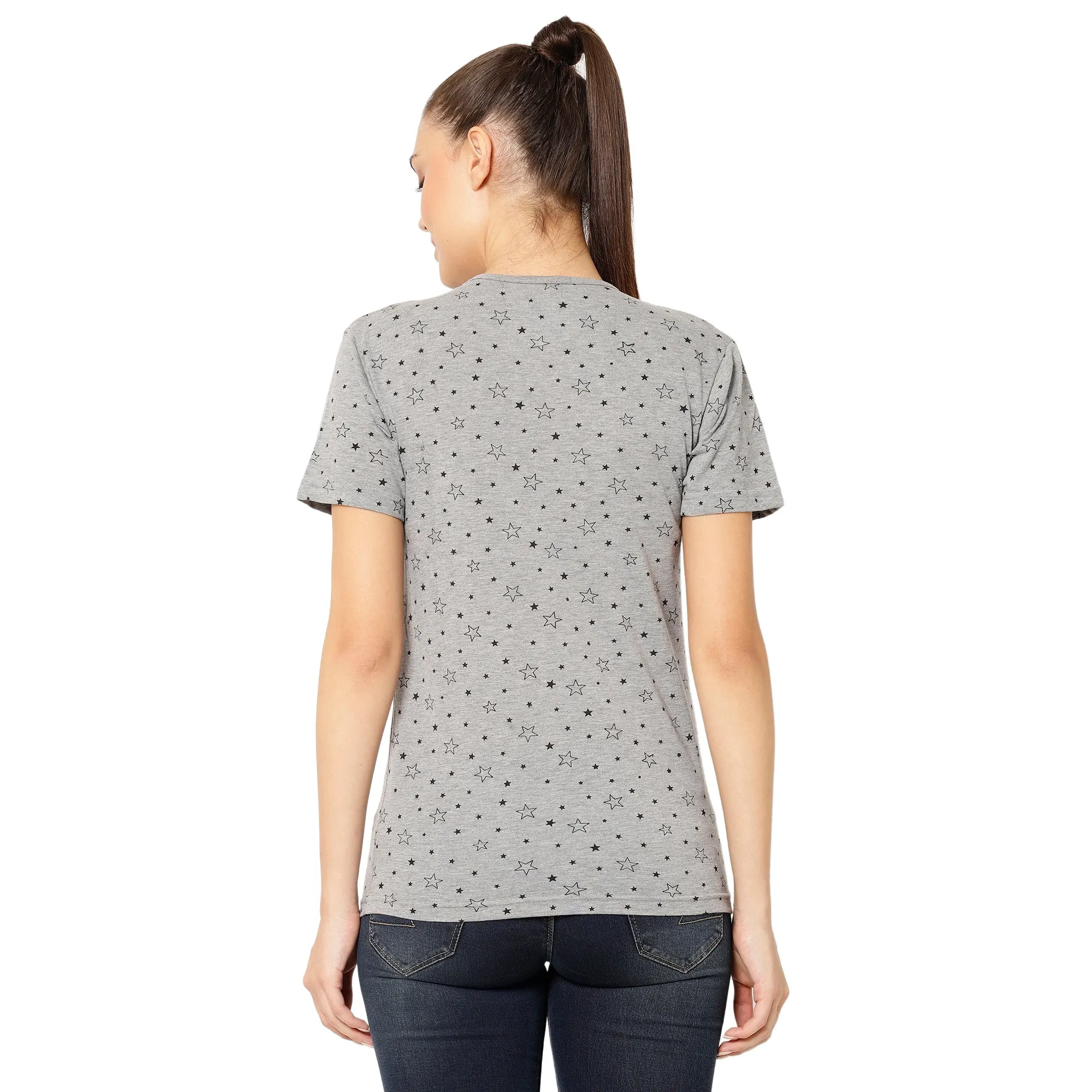 Vimal Jonney Grey Color T-shirt For Women