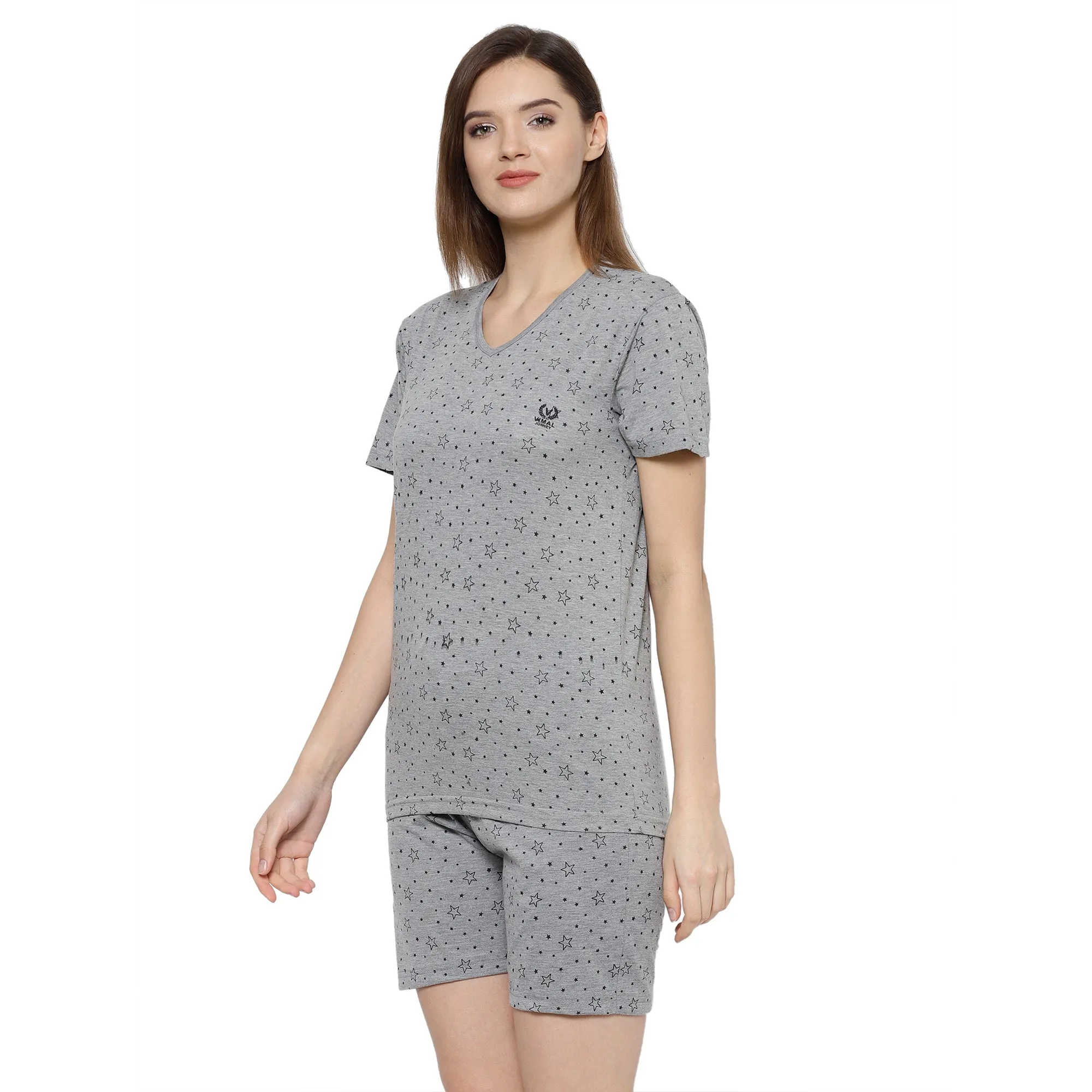 Vimal Jonney Grey Women's Night Suit